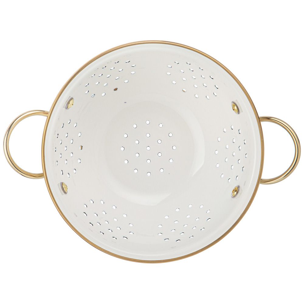 ДУРШЛАГ AGNESS ЭМАЛИРОВАННЫЙ, СЕРИЯ ЛИМОНЫ, 20СМ H=14СМ D=20СМ