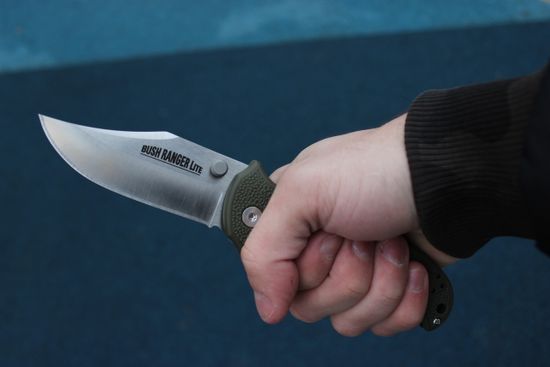 Складной нож Cold Steel 21A Bush Ranger Lite c клинком из стали 8Cr13MoV, рукоять GRN