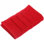 Полотенце махровое 50*90см «LUNA» цвет красный 02050 плотность 360гр/м2