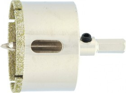 Сверло по керамической плитке и стеклу, 45х55мм, 6гр.хв-к, с центр.сверлом Сибртех