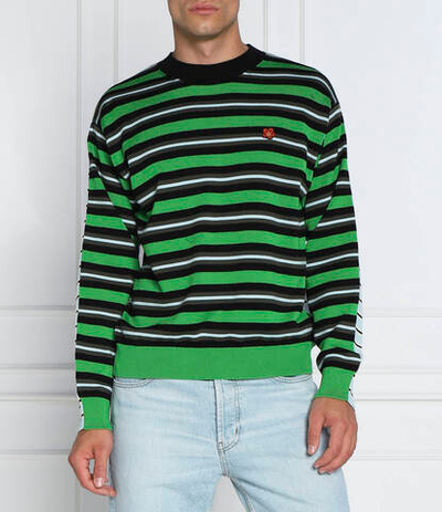 Хлопковый свитер Kenzo - зеленый(FC65PU3373CC)