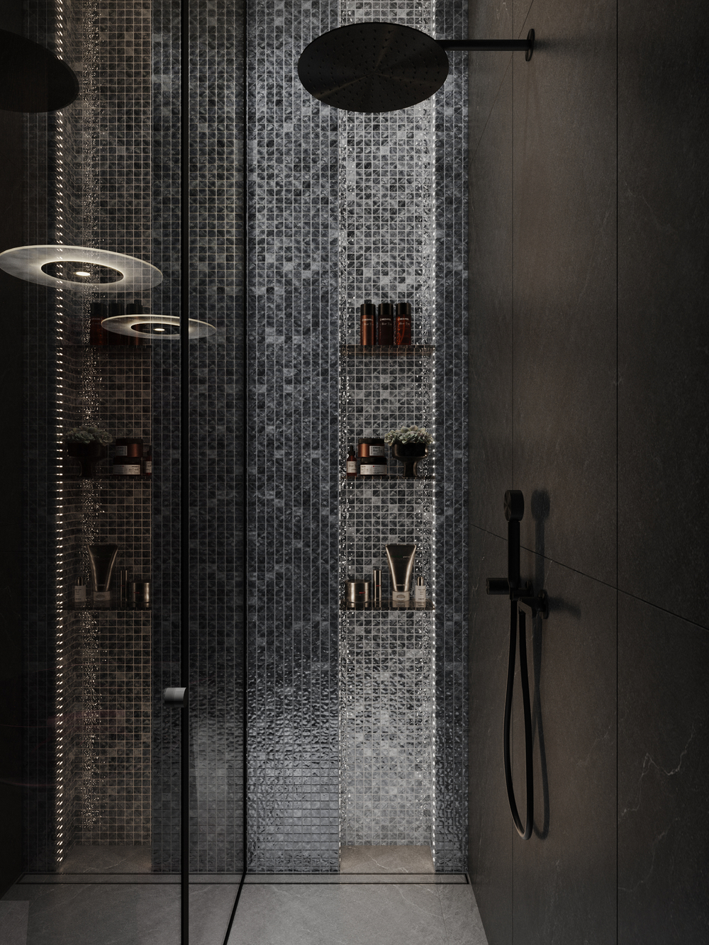 Мозаика стеклянная Atlantis Iron/Атлантика металлический (24х24) 315х315х4 мм