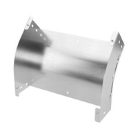 Угол вертикальный внешний 45 градусов 100х100, 1,5 мм, алюминий, в комплекте с крепежными элементами и соединительными пластинами,необходимыми для монтажа