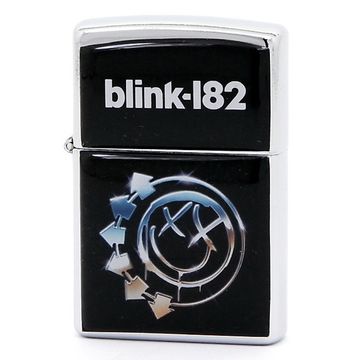 Зажигалка Blink-182 лого на черном (492)
