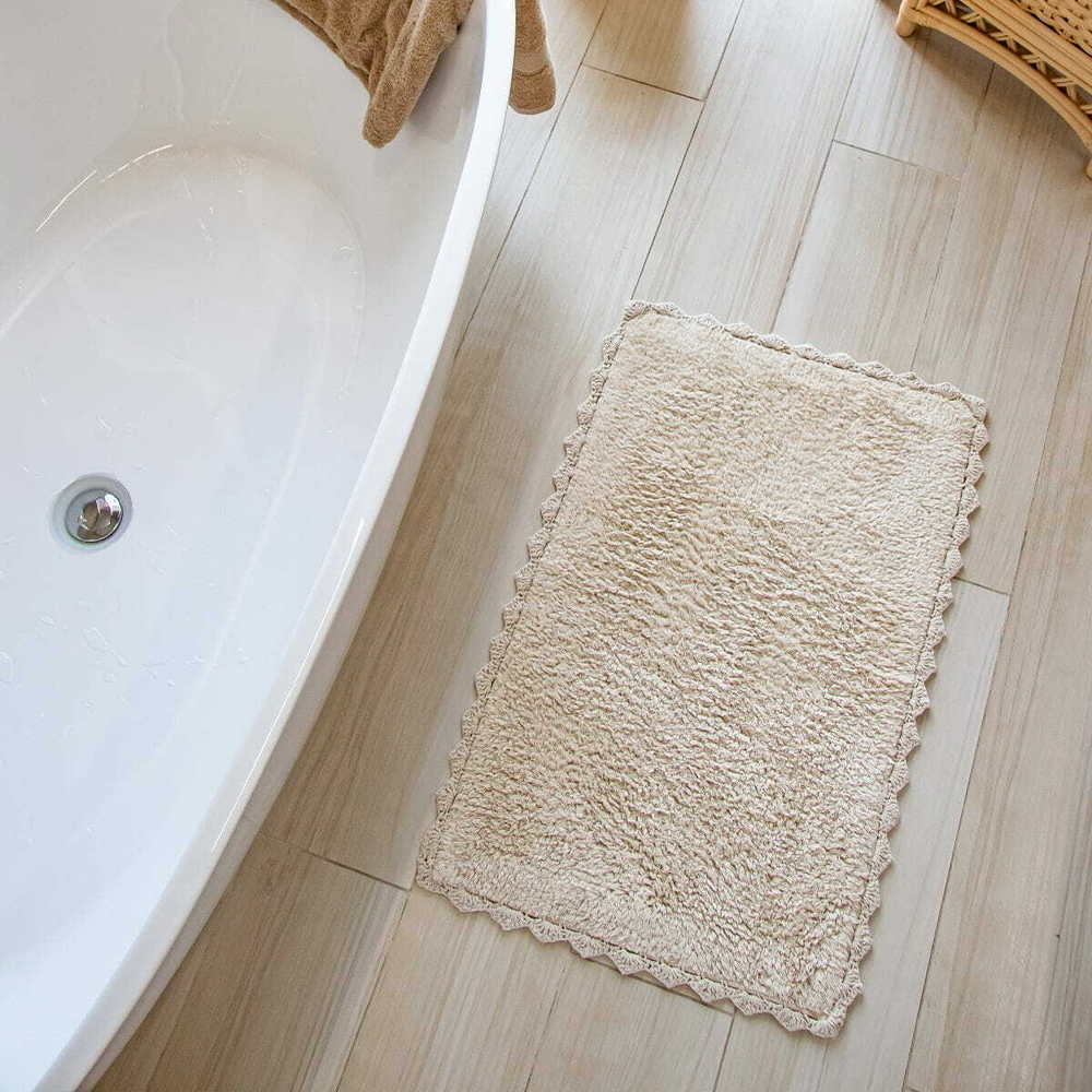 Коврик для ванной 50x80 Arya home Helen бежевый