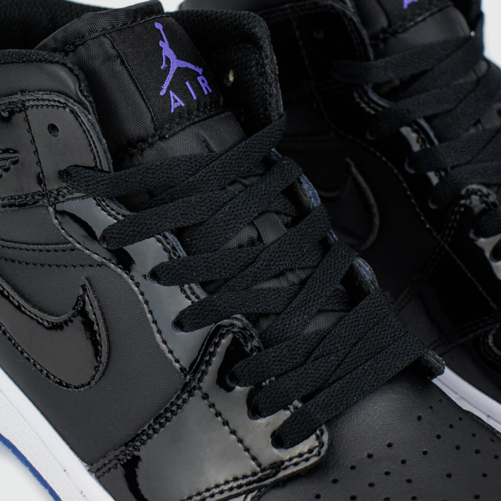 кроссовки Air Jordan 1 Mid Black White Ftwr. Wmns