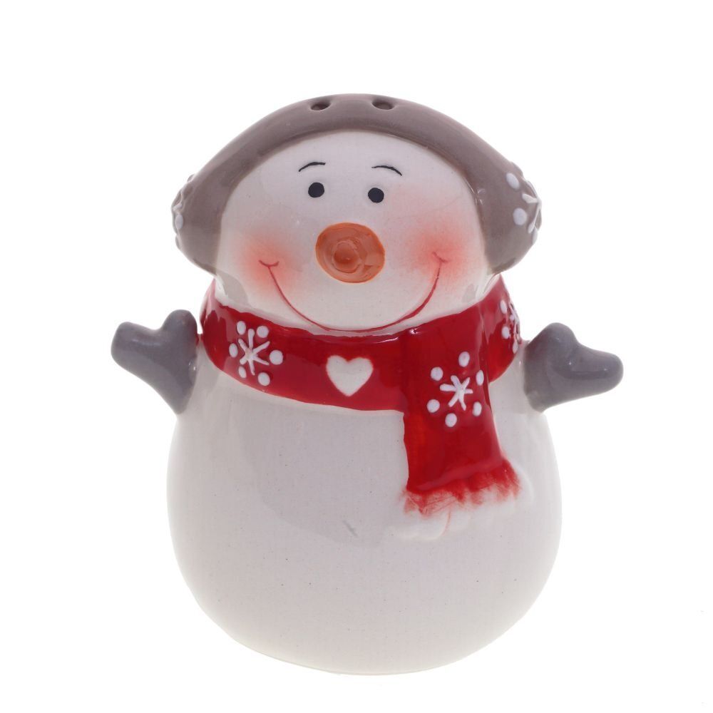 GAEM Набор: солонка и перечница "Снеговик меломан", L6,5 W5 H7,5 см