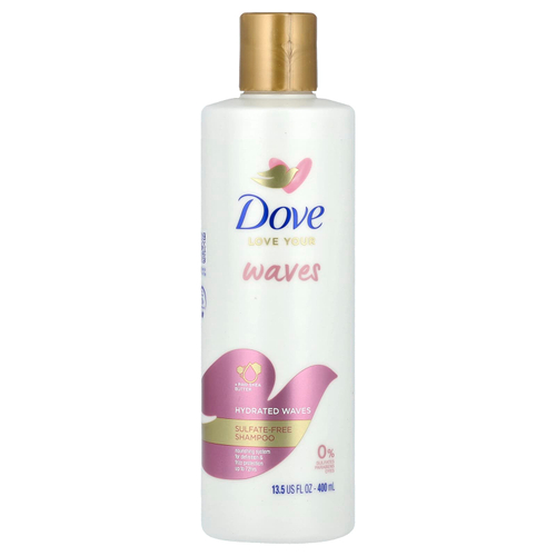 Dove, Love Your Waves, шампунь без сульфатов, 400 мл (13,5 жидк. унц.)