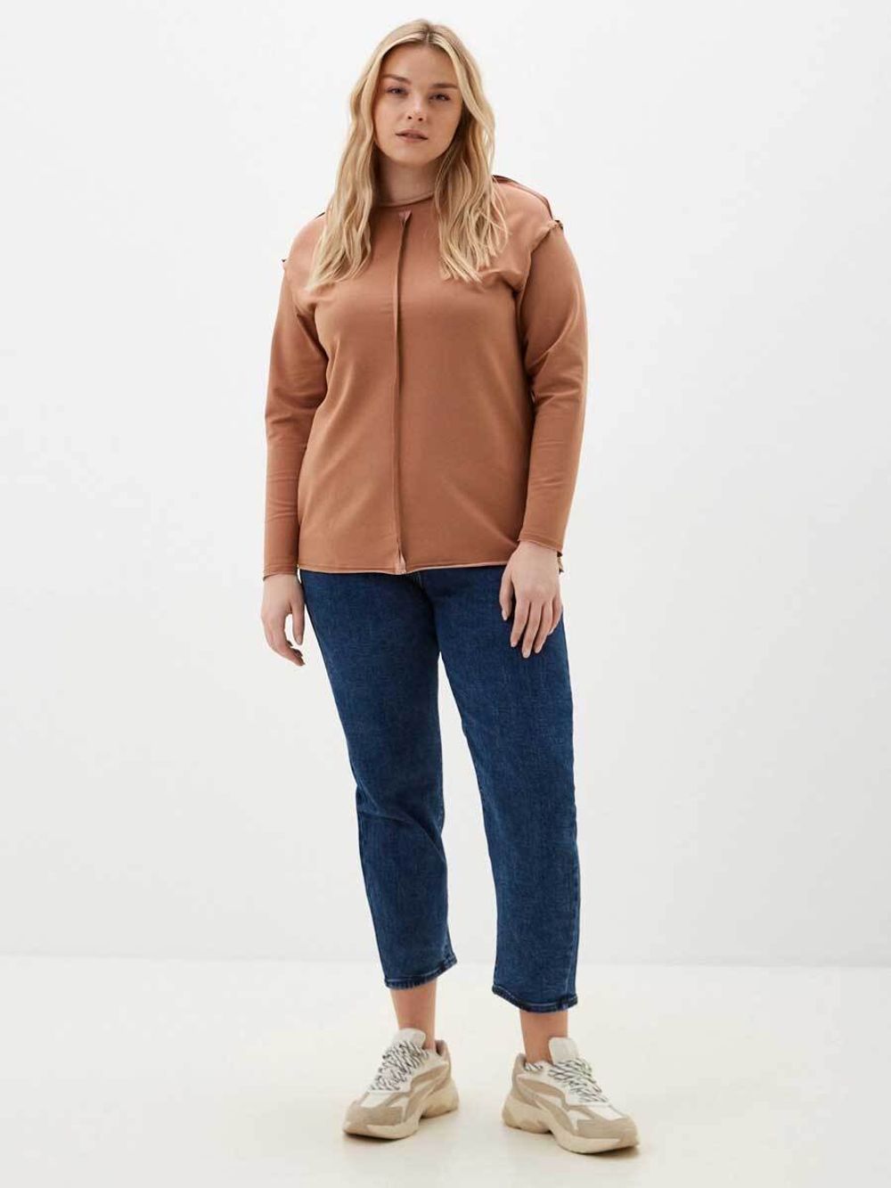 Джинсы больших размеров на молнии