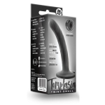 Черный анальный фаллоимитатор на присоске Twist Small - 11,4 см. (Цвет: черный)