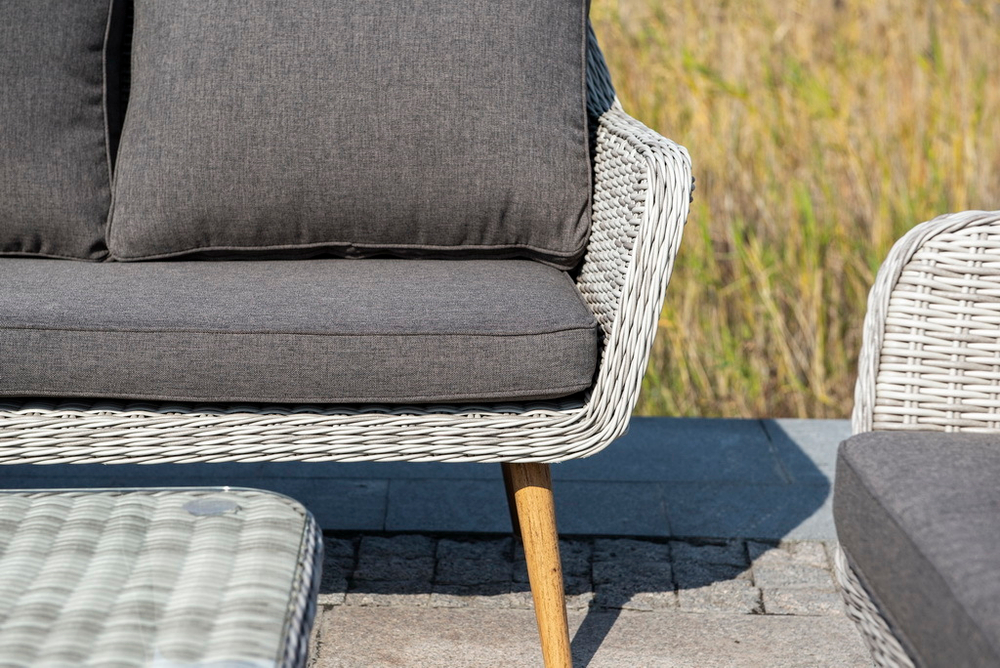 "Прованс" лаунж-зона плетеная из искусственного ротанга, цвет соломенный