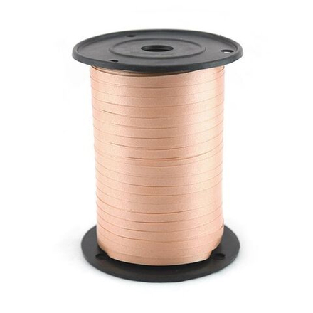 Лента для шаров персик