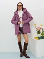 Куртка весенняя удлиненная с капюшоном