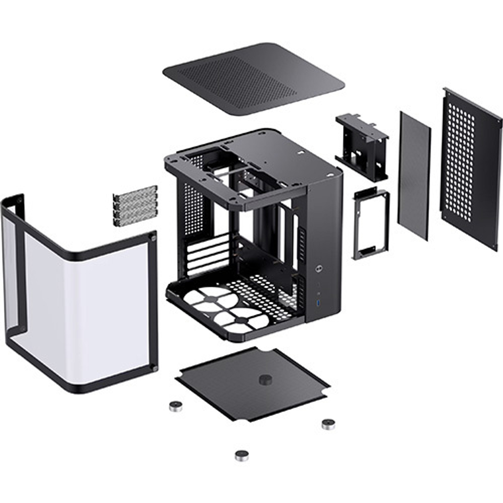 Корпус JONSBO TK-1, mini-ITX, micro-ATX, черный (без БП)