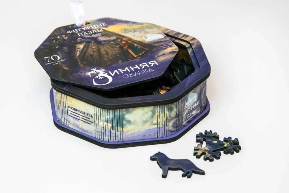 Пазл "Зимняя сказка", ХДФ, 20*20, 30 элементов