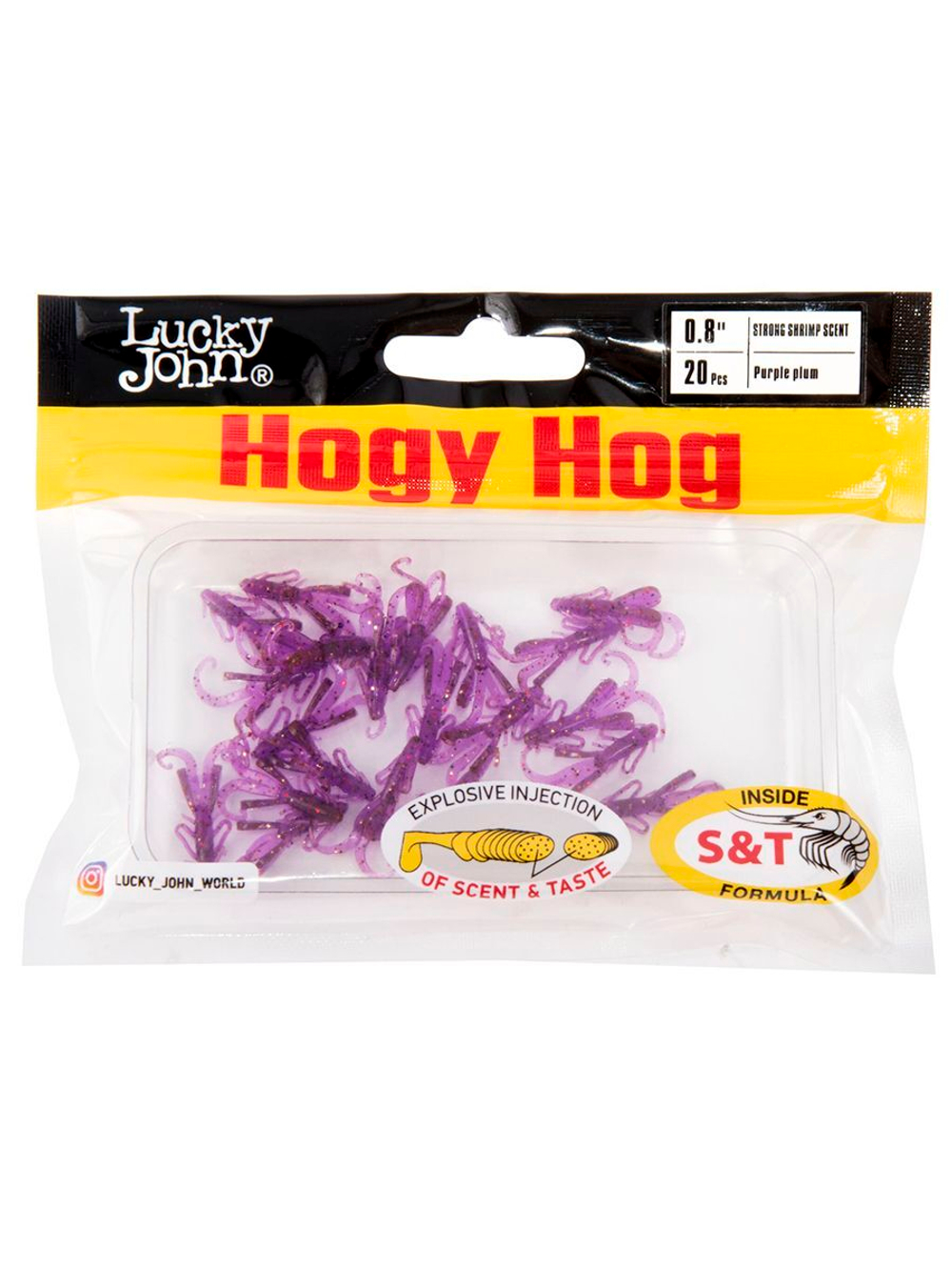 Твистеры съедобные искусственные LJ Pro Series HOGY HOG 1.6in (04.10) Mix Pack/MIX1 24 шт. в упак.