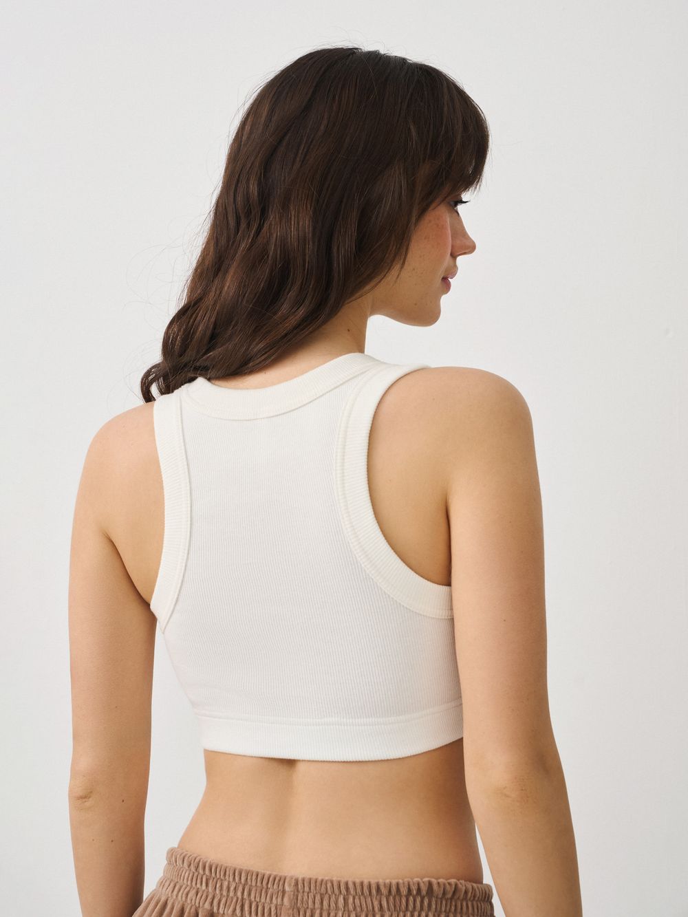 Топ укороченный "Сливочный круассанчик" женский