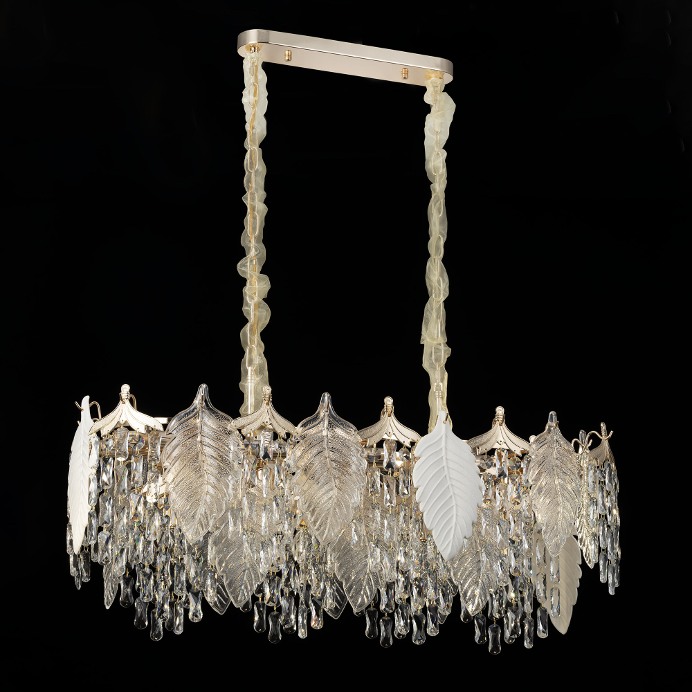 Citilux Darby CL309272 Люстра хрустальная подвесная Золото