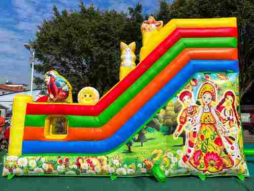 Надувной батут-горка «Славянский 2», 6x4x4.5 м