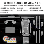 Jetour Dashing (2023) - комплект защитных пленок 7 в 1. Пленка защитная ControlTek HYBRID со слоем TOP COAT. Толщина: 6 mil. (175 мкм.)