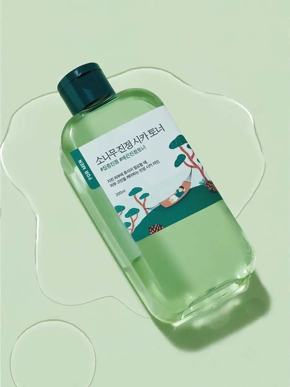 Round Lab Мужской успокаивающий тонер с экстрактами сосны и центеллы For Men Pine Calming Cica Toner 200 мл