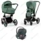 Детская коляска Cybex Priam IV 3 в 1 Leaf Green шасси Chrome Black автокресло Aton B i-Size