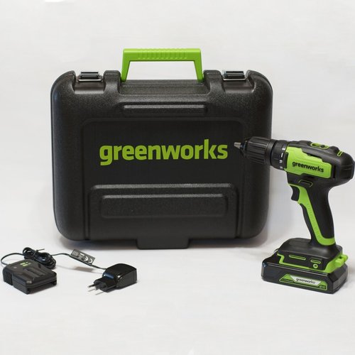 Дрель аккумуляторная GREENWORKS GD24DD35 24 V c акк и з/у 3704007UA
