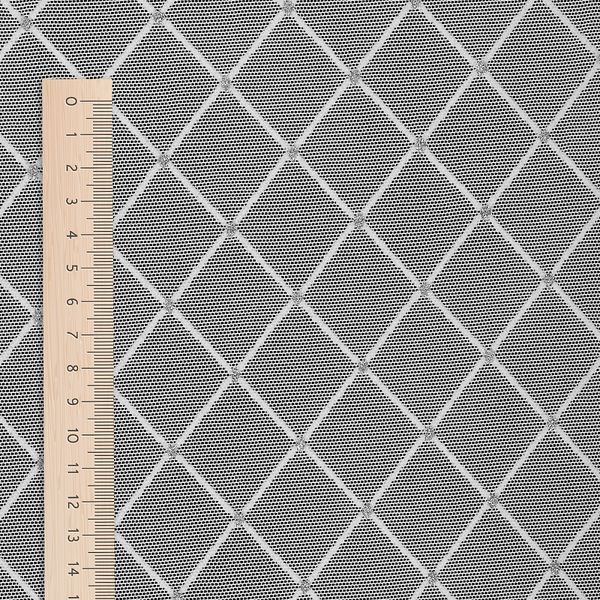 Сетка бельевая эластичная 85 г/м², шир.150 см / 25 метров, с флоком TBY.SZ030218 цв.белый /SZ030218.21/