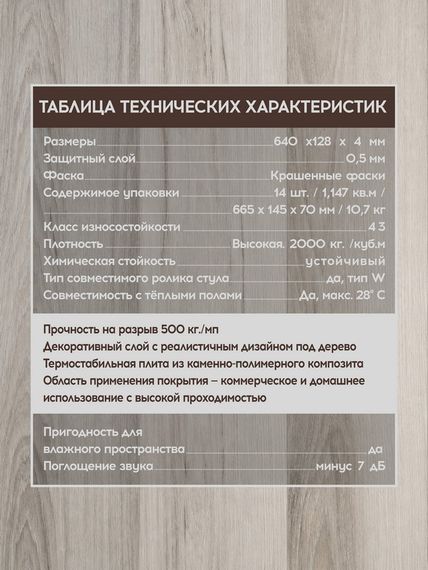 SPC ламинат I-Floors Chamfer 4v - Дуб Дымчатый