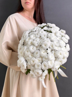 Букет из 21 кустовой хризантемы сантини