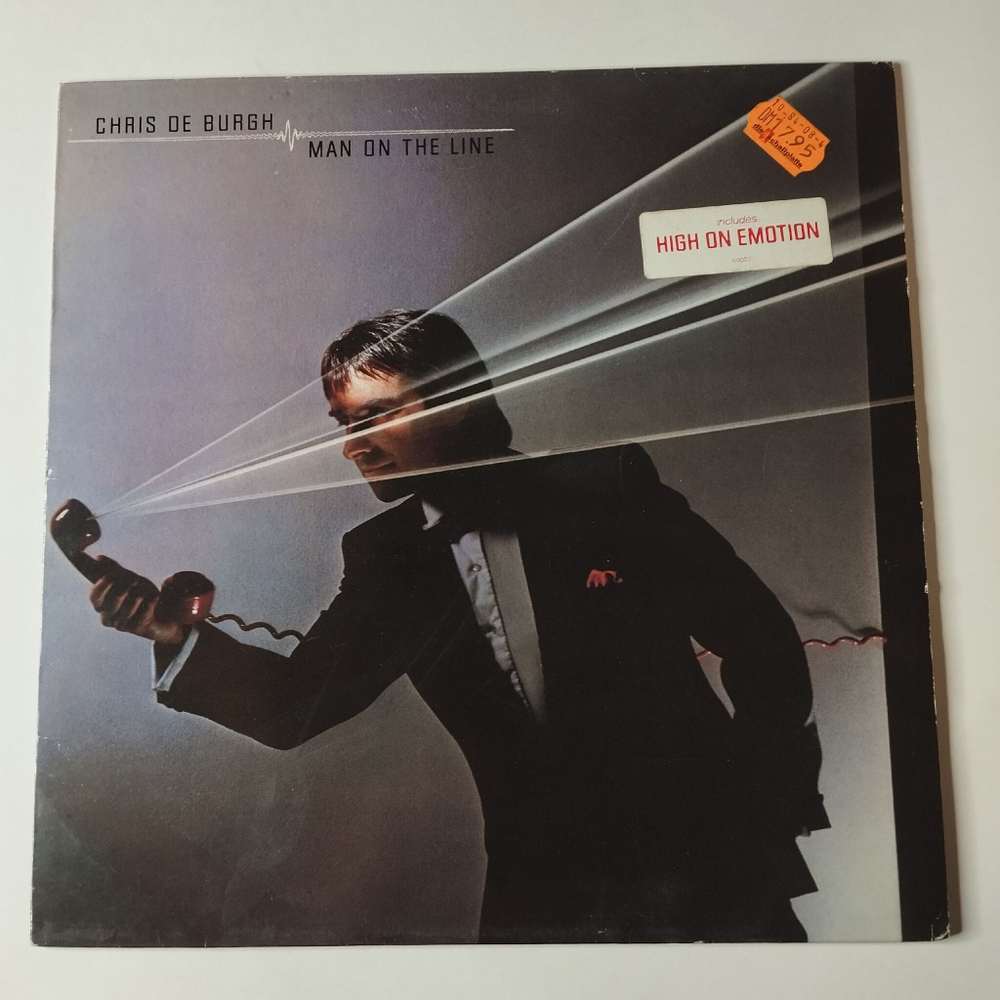 Винтажная виниловая пластинка LP Chris de Burgh Man On The Line (Holland 1984) Moonlight And Vodka