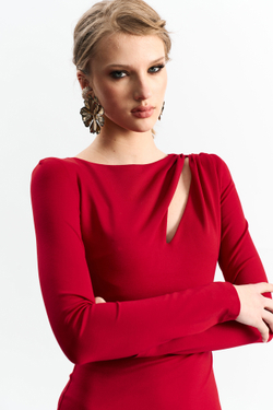 Платье трикотажное 1284 скарлетт