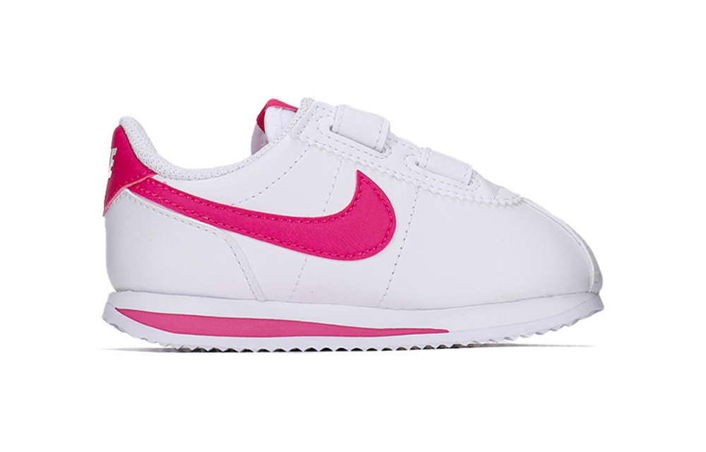 Baby Nike Cortez Basic SL low-top running shoes pink white