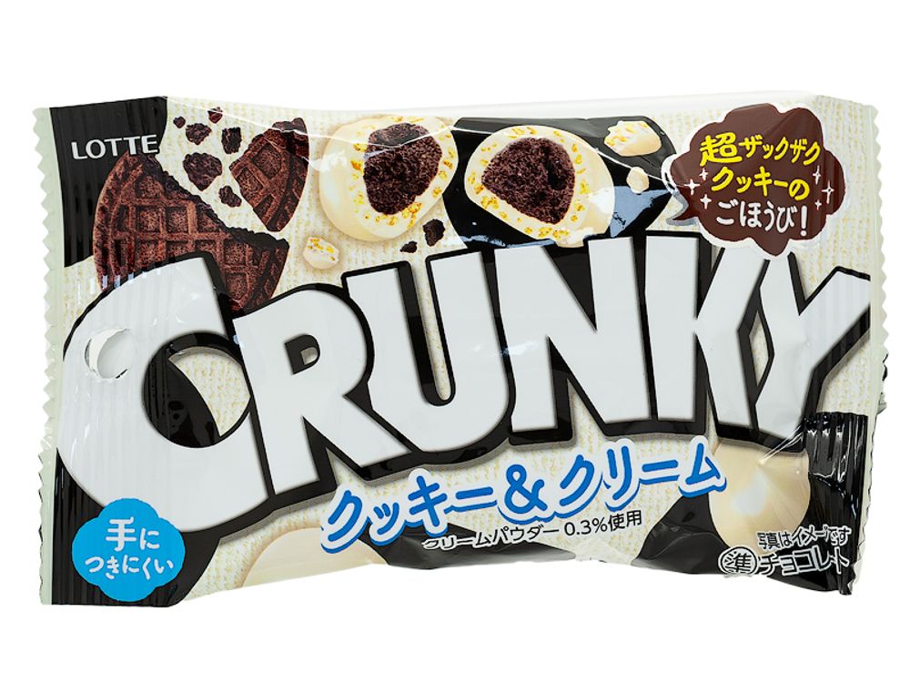 Шоколадное драже Crunky, Lotte, 37г, скидка