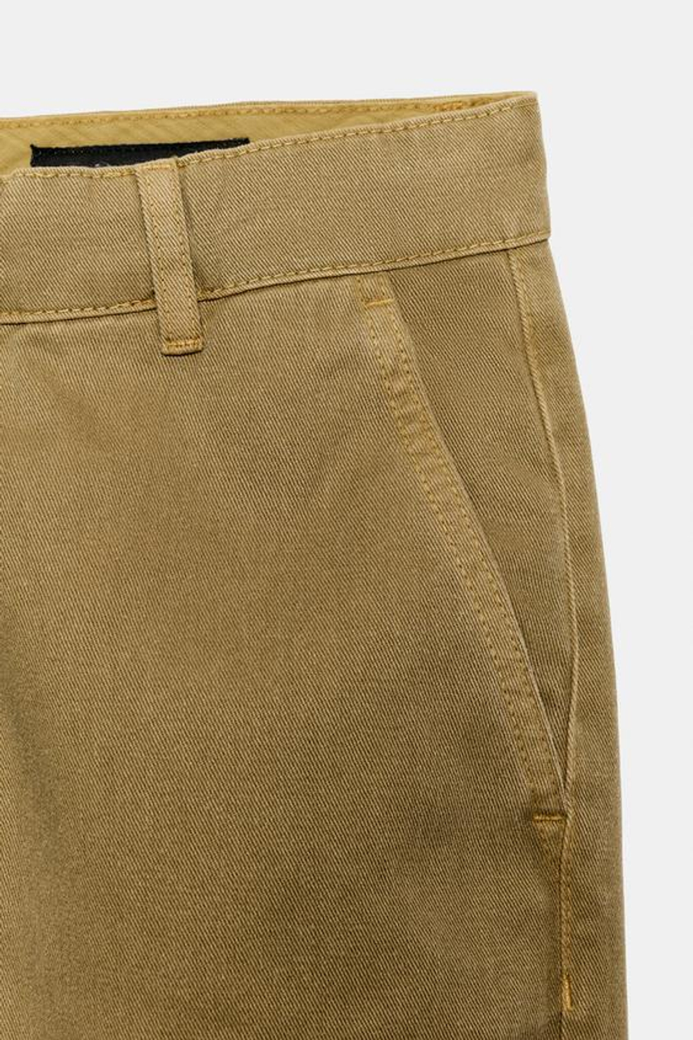 ZARA БРЮКИ ЧИНОС — ZW COLLECTION, ХАКИ