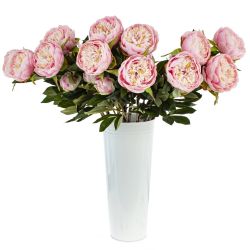 GAEM Цветок искусственный "Пион", L25 W17 H93 см