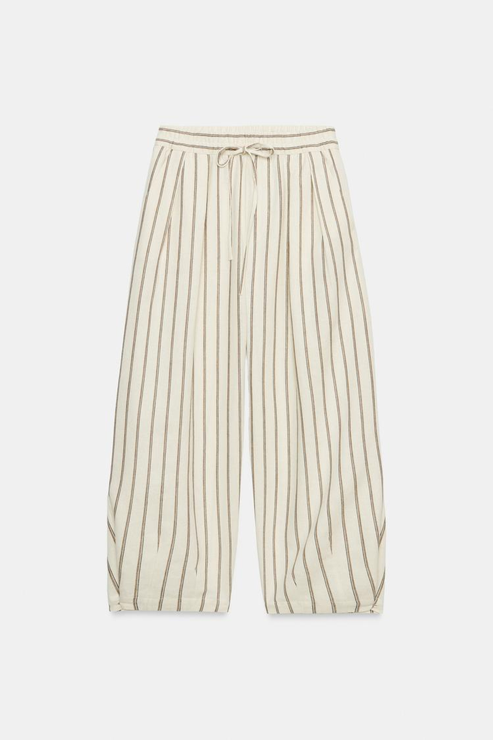 ZARA БРЮКИ В ПОЛОСКУ В ПИЖАМНОМ СТИЛЕ — ZW COLLECTION, ПОЛОСКИ