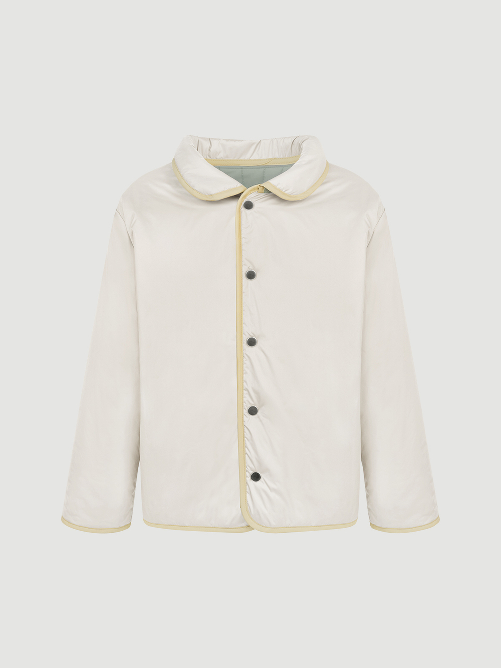 Куртка стёганая двухсторонняя Mjölk Magic Mint/White Beige