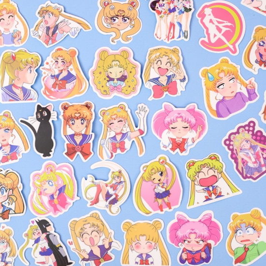 Наклейки для стикер бомбинга Сейлор Мун (40 шт.)