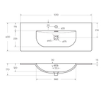 Тумба с раковиной подвесная BelBagno UNO-MINI-1000-2C-SO-BO Bianco Opaco, раковина белая BB-8099-3-100