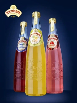 Калиновъ Лимонадъ Винтажный Дыня, газированный, в стекле, 0,5 л