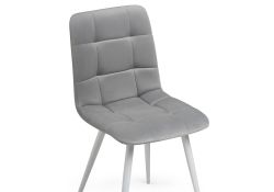 Стул на металлокаркасе Чилли К светло-серый / белый