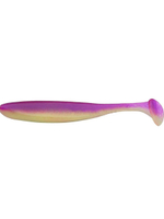 Приманка силиконовая Keitech Easy Shiner 4" PAL #01 Chartreuse Red Flake, 3 упаковки по 7 штук