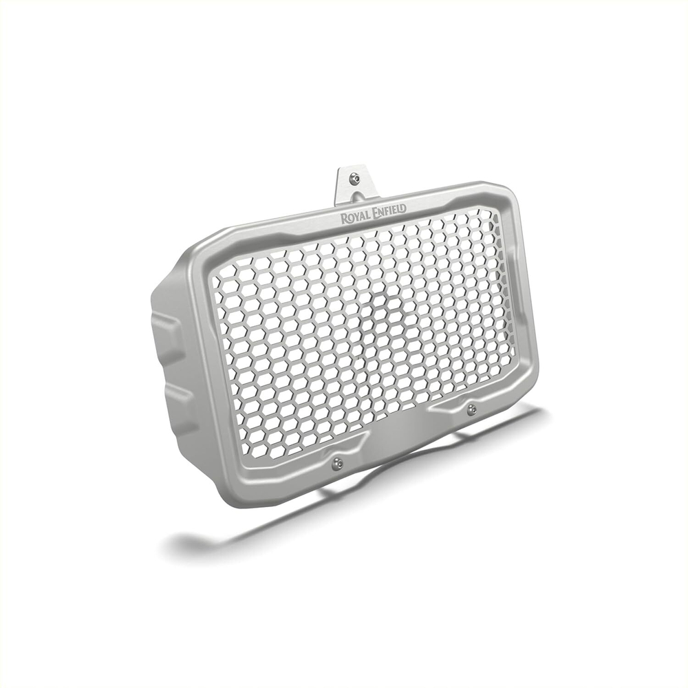 Алюминиевая защита радиатора Royal Enfield Radiator Guard Silver Himalayan 450 Guerrilla 450, KXA00404