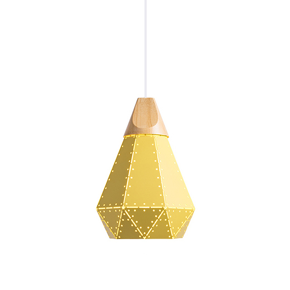 Pendant design lamp Fracture  D22 (Yellow)