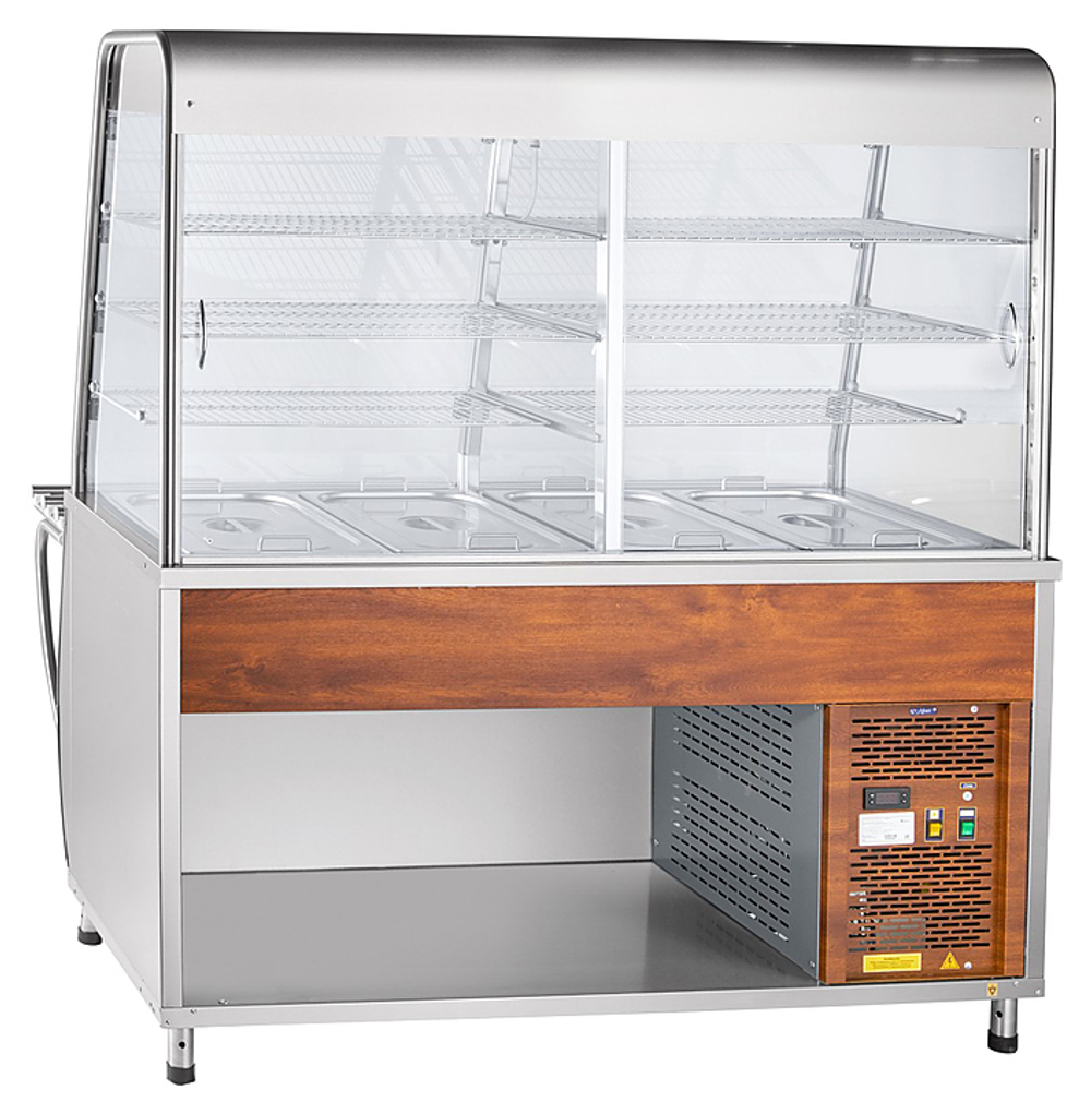 Прилавок-витрина Abat ПВВ(Н)-70Т-С-01-НШ кашир.