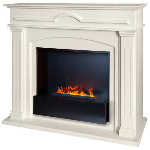Каминокомплект Real Flame Mirra 26 WT с очагом 3D Cassette 630 Black Panel