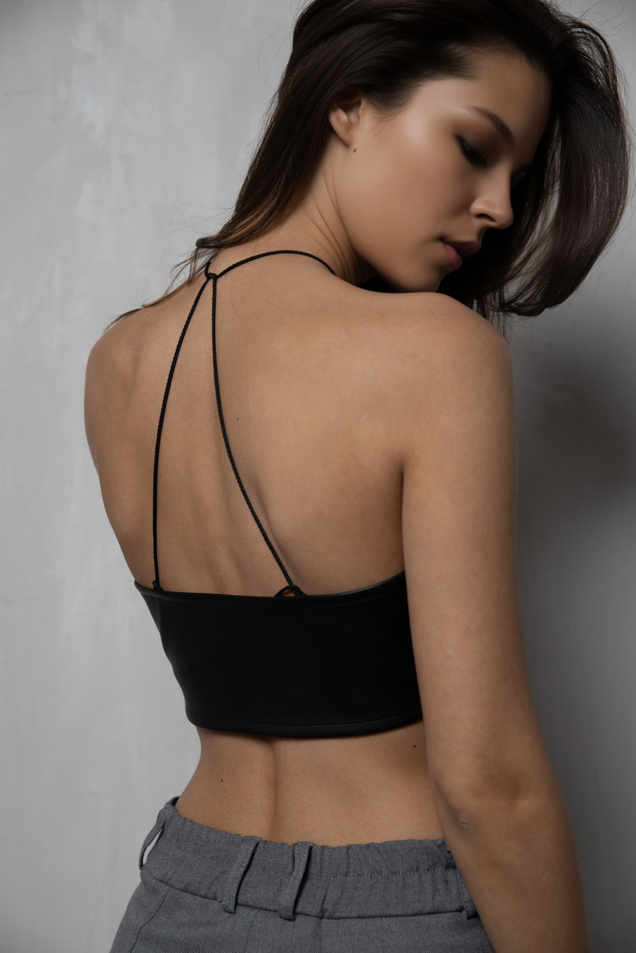 Топ-бандо из эко-кожи