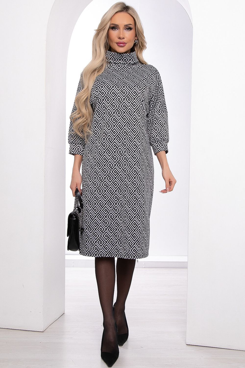 Платье Эльвира (черно-белое) П11066 LT Collection