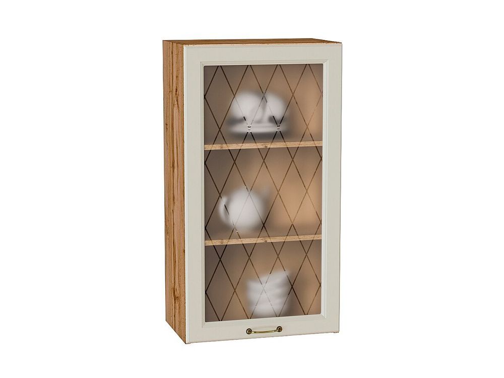 Шкаф верхний с 1-ой остекленной дверцей Ницца